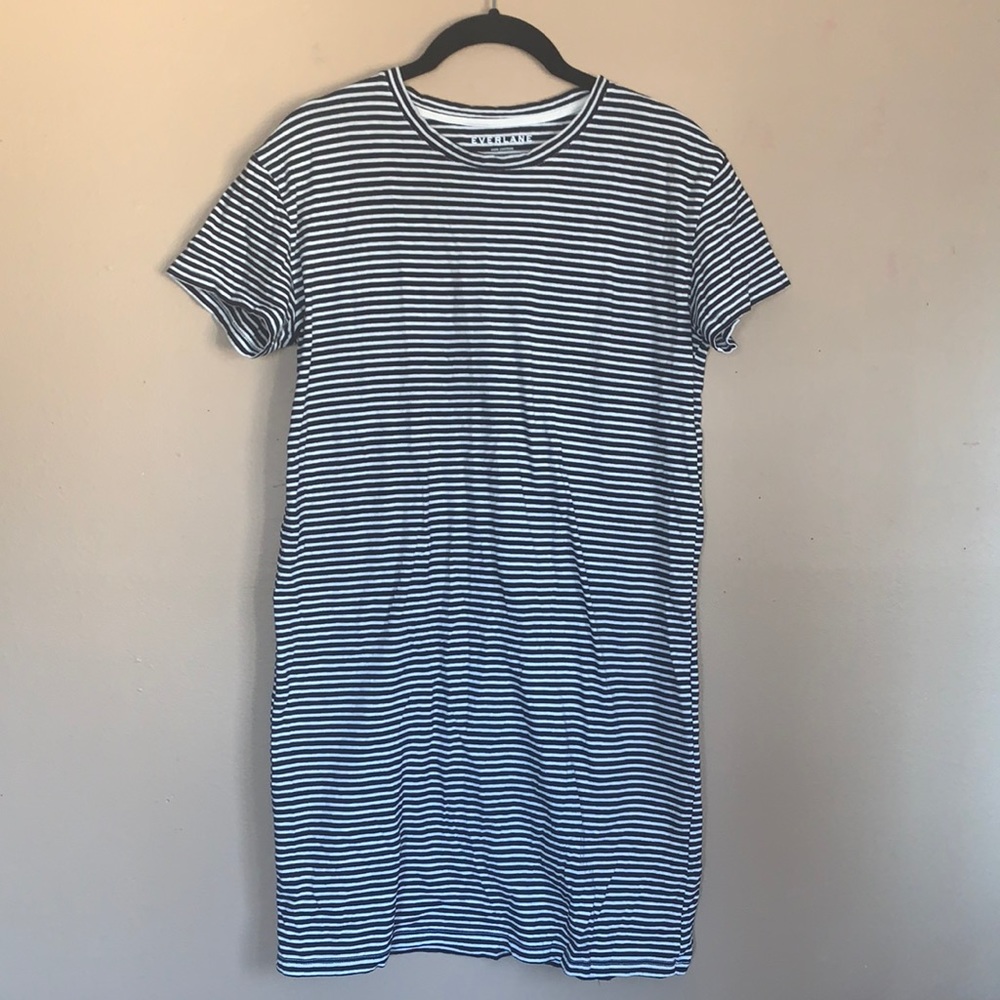 Everlane Striped T-Shirt Dress